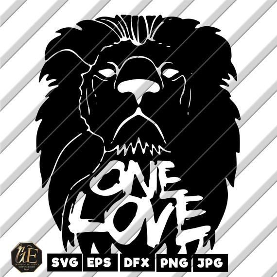 Download One Love Clipart Cricut Silhouette Svg Dxf Eps Png Cuttable Svg File Instant Download
