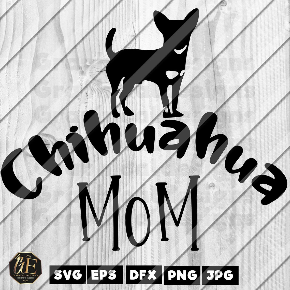 Chihuahua Mom Instant Download Cutting Files Svg Dxf Jpg - Etsy