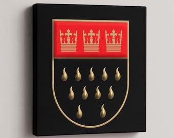 Cologne Wall Art | Square art featuring the Cologne coat of arms, elegant city decor on canvas or acrylic glass, gift for Cologne fans