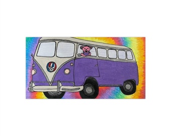 Grateful Dead - Volkswagen Bus 'classics Live Forever' Vintage