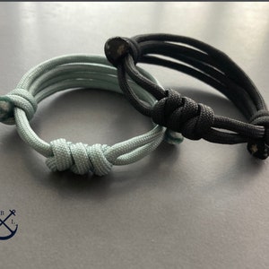 His and Hers Snake Knot Couples Bracelets Set of 2 Paracord Bracelets Mens Womens Bracelets Couples Gift Couples Bracelet