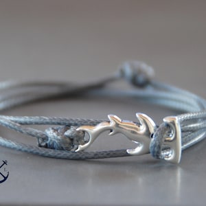 Hamerhaai armband dun koord armband heren dames armband cadeau-idee koppels armband voor zeeliefhebbers vis armband