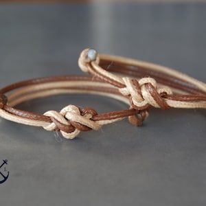 His and Hers ETERNITY Knot Bracelets Mix and Match Set of 2 Bracelets Mens Womens Bracelets Couples Gift Couples Bracelet Love Bracelet