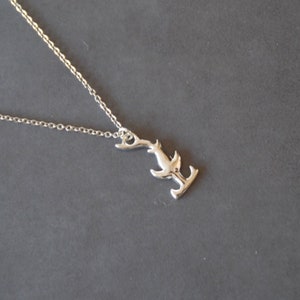 Antiekzilveren hamerhaai-ketting voor heren Ketting voor heren Cadeau voor heren Herensieraden Accessoire voor heren