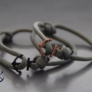 Couples ANCHOR Bracelets, Set of 2 Bracelets, Mens Womens Bracelets, Couples Gift, His and Her Bracelet - Love Bracelet, Couples Jewelry
