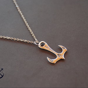 Silver Vintage Anchor Necklace for Men Necklace for Men Men&#39;s Gift Jewelry for men Accessory for men
