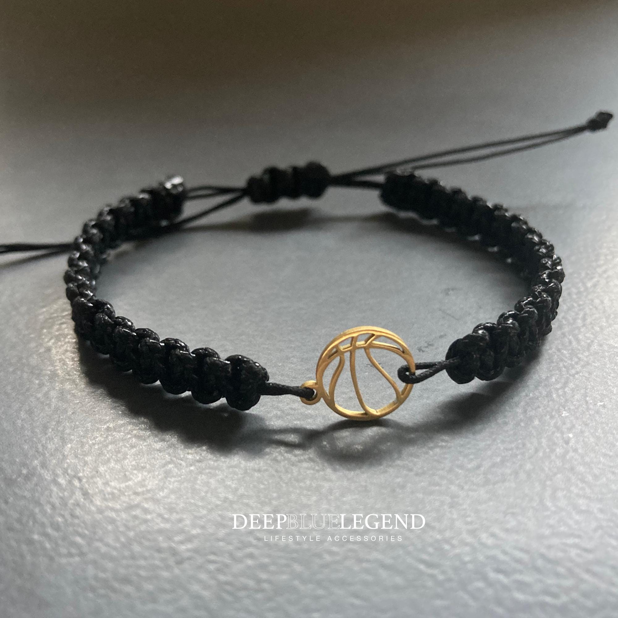 Lot De 12 Bracelets Basketball Tressés – Corde Noire Avec Pendentifs Colorés, Réglables, Cadeaux D’équipe Et Anniversaire Pour Sportifs