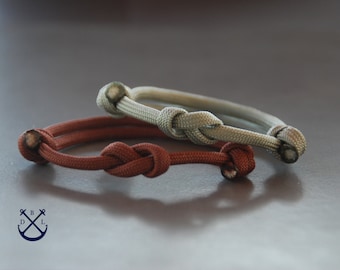 His and Hers Minimalist Eight Knot  Bracelets Set of 2 Bracelets Mens Womens Bracelets Couples Gift Couples Bracelet Couples Jewelry
