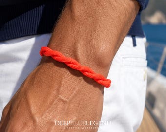 Simple TWISTED Paracord Bracelet Mens Womens Bracelet Knotted Bracelet Outdoor Basic Jewelry Minimalist Bracelet