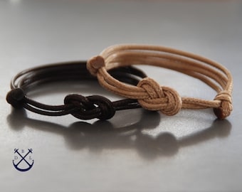 His and Hers Eight Knot Bracelets Set of 2 Bracelets Mens Womens Bracelets Couples Gift Couples Bracelet Love Bracelet Couples Jewelry