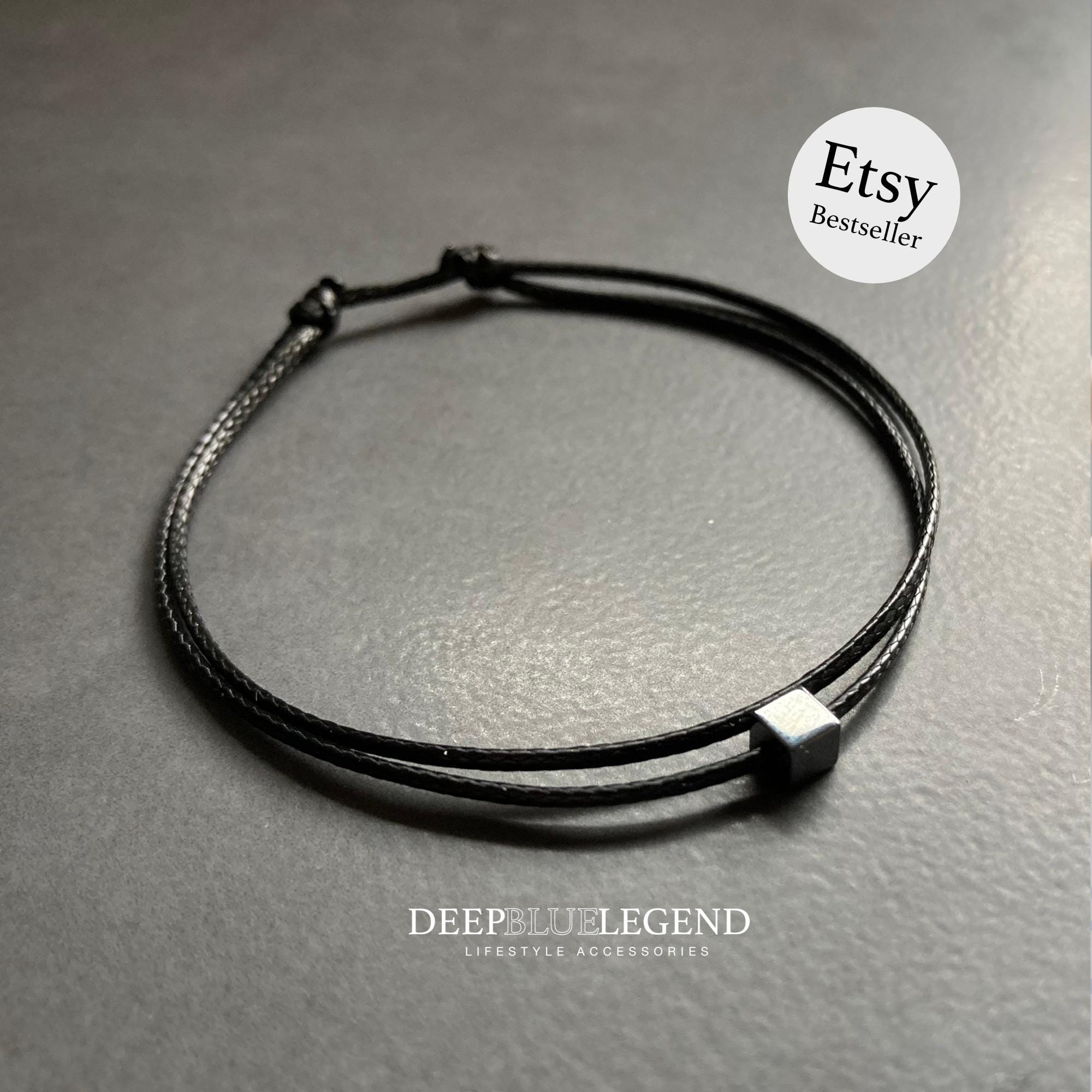 Ensemble Bracelet Et Collier En Hématite Noire – Pierres Naturelles – Occasion