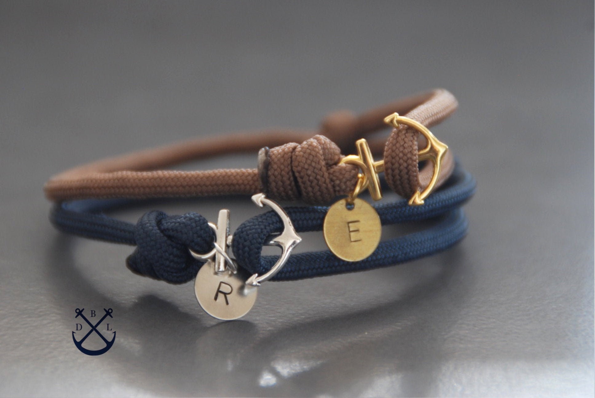 His and deals hers anchor bracelets