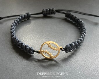 Custom Baseball Bracelet, Handmade Sports Jewelry, Gold Baseball Charm, Adjustable Macrame Bracelet, Gift For Baseball Lovers