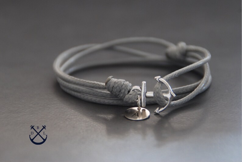 Personalisierte seine und ihre Silber Anker Armbänder Set von | Etsy