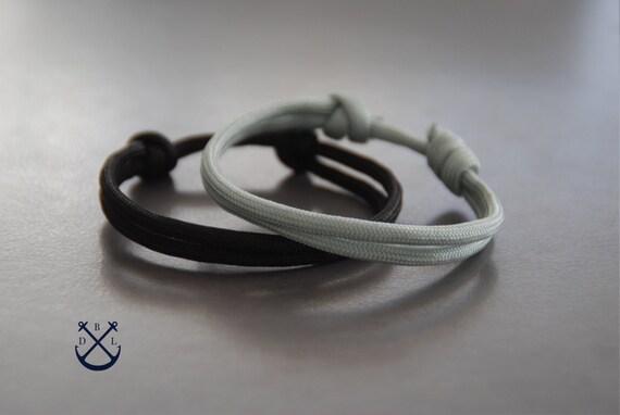 His and Hers Minimalist Paracord Bracelets Set of 2 Couples Gift Bracelets for Couples Jewelry for Men and Women Love Bracelets Gift Couple