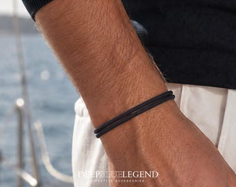 Thin Surfer Paracord Bracelet Mens Womens Bracelet Knotted Bracelet Basic Jewelry Minimalist Bracelet