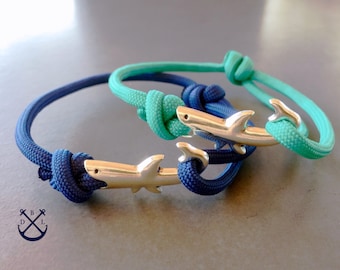Couples SHARK Bracelets Set of 2 Bracelets Mens Womens Bracelets Couples Gift His and Her Bracelet Matching Bracelets Couples Jewelry