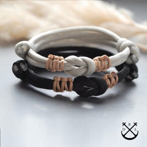 Seine und Ihre Paare Knoten Armbänder 2er Set Paracord Armbänder Herren Damen Armbänder Paare Geschenk Paare Armband Paare Schmuck