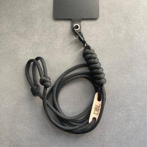 Universal Phone Adjustable Lanyard with Swivel Clasp and Patch, Custom Lanyard for Mobile Phone Crossbody Shoulder Strap Paracord with Patch