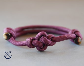 Eenvoudige ETERNITY KNOT paracord armband heren damesarmband geknoopte armband outdoor eenvoudige sieraden minimalistische armband