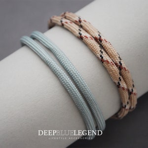 His and Hers Minimalist Paracord Bracelets Set of 2 Couples Gift Bracelets for Couples Jewelry for Men and Women Love Bracelets Gift Couple image 2