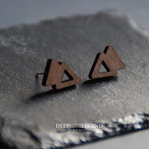 Doppel Dreieck Pfeil Ohrringe, Geometrische Ohrringe, Dreieck Ohrstecker, Chevron Ohrringe, Minimalistisches Design, Pfeilspitze Ohrringe