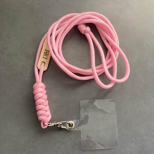 Phone Crossbody Strap with Swivel Clasp and Patch, Custom Lanyard for Mobile Phone with Adjustable Shoulder Strap Paracord, Gift for Her