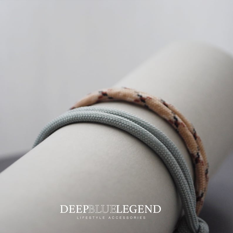 His and Hers Minimalist Paracord Bracelets Set of 2 Couples Gift Bracelets for Couples Jewelry for Men and Women Love Bracelets Gift Couple image 3