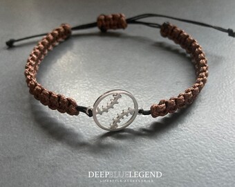 Baseball Fan Bracelet, Personalized Sports Accessory, Silver Baseball Charm, Adjustable Handmade Bracelet, Unique Player Gift