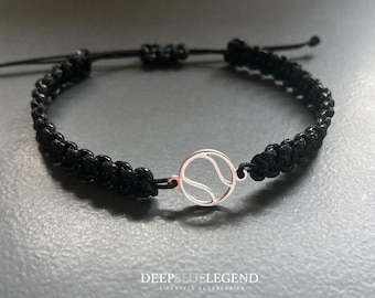 Handmade Silver Tennis Ball Bracelet, Custom Macrame Accessory, Adjustable Sports Jewelry, Gift For Tennis Player