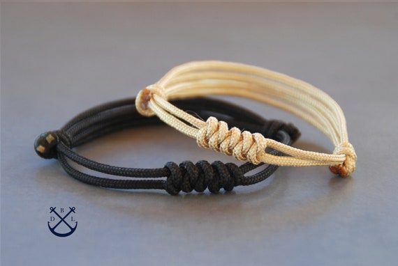 Simple KNOT Paracord Bracelet, Mens Womens Bracelet, Knotted Bracelet,  Basic Jewelry, Minimalist Bracelet -  Canada