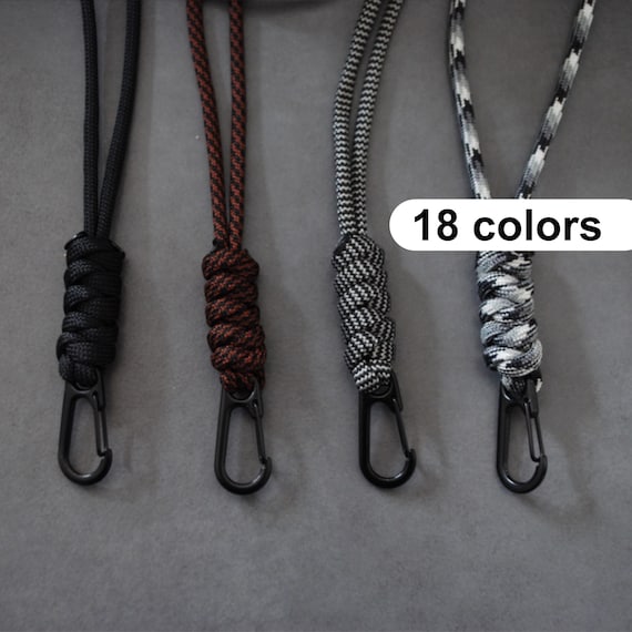 Custom Lanyard Paracord Keychain Badge Holder Keychain Paracord Rope Keyring Badge Holder ID Tag Nurse Lanyard Teacher ID Keychain Necklace