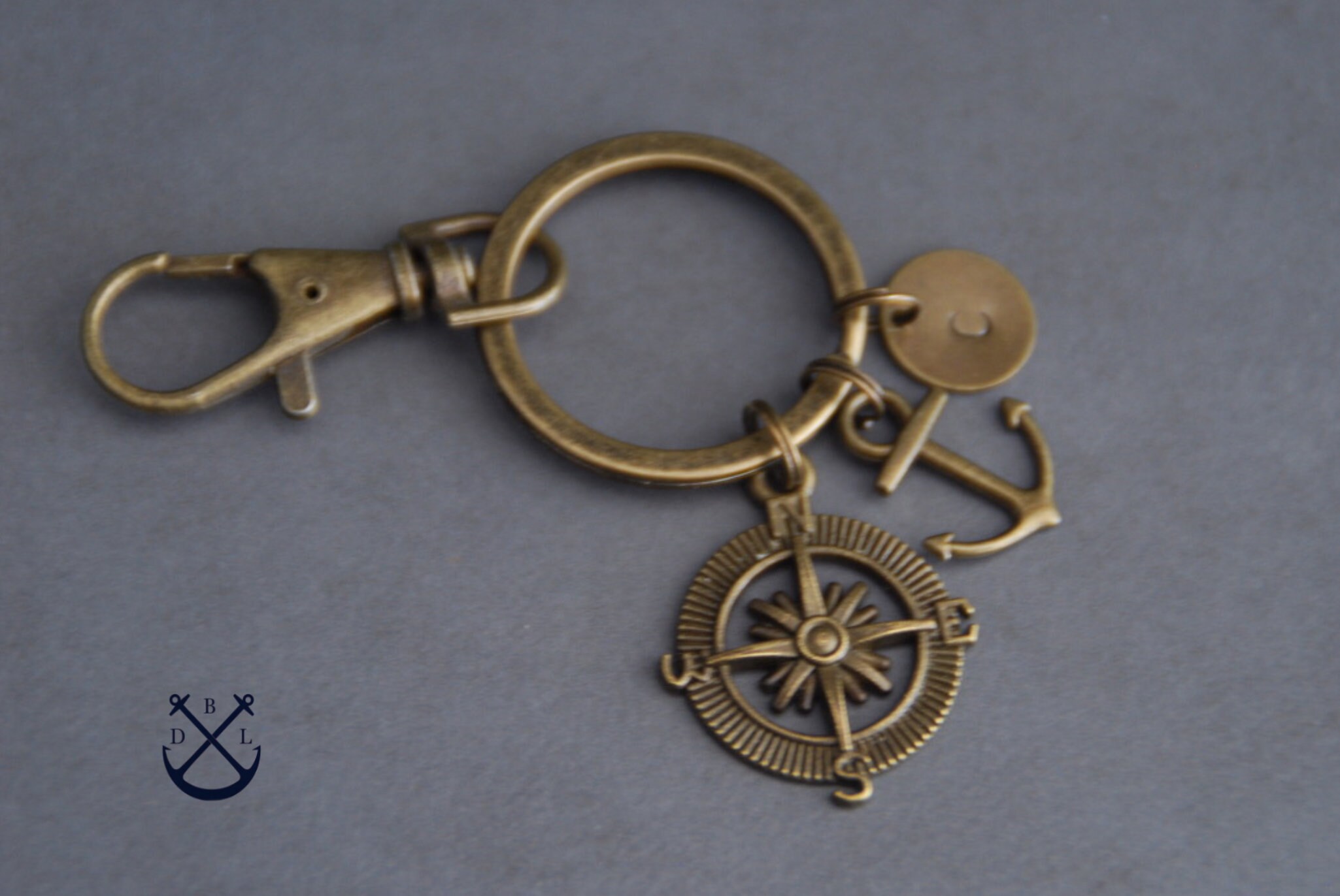 Ravy Metal Keychain For Men Stylish/Double Key Ring Hook Keychain