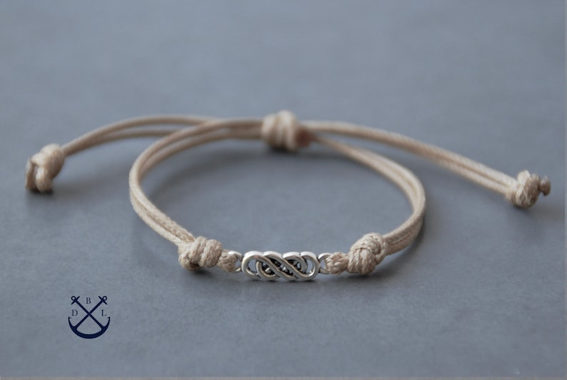 Couples Double Infinity Bracelets Set of 2 Bracelets His - Etsy