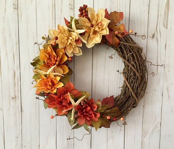 Starfish Wreath Coastal Wreath Beach Wreath Front Door Wreath Seaside Wreath Beach Cottage Wreath Beach House Decor Home Decor Gift