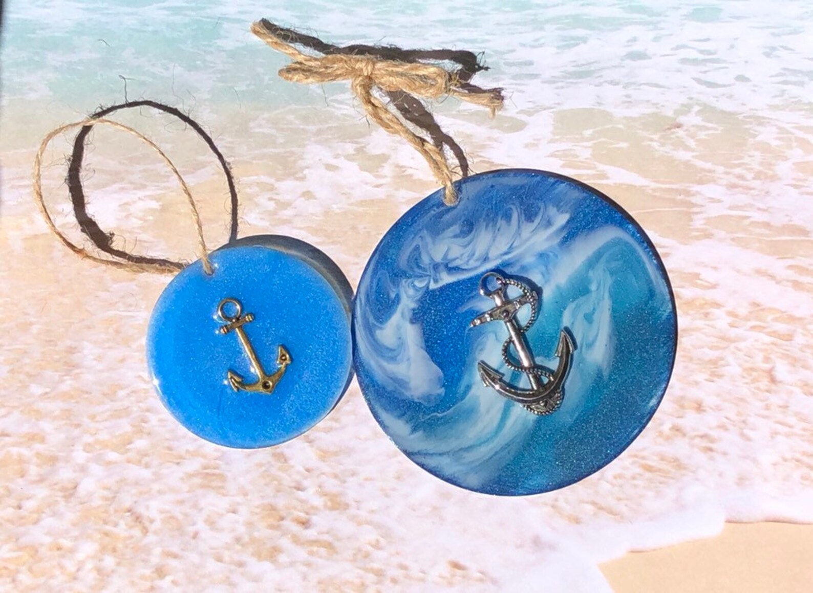 Anchor SunCatchersSet of Two/Acrylic SunCatchers/Nautical Etsy