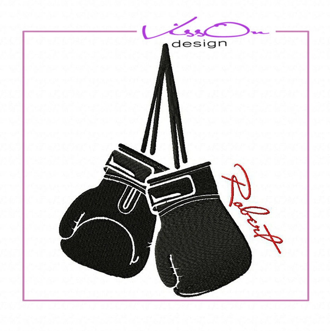 Boxing Gloves Personalization / Machine Embroidery Design / Embroidery / Personalized Embroidery