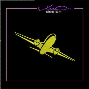 Personal embroidery/ Plane / Machine Embroidery Design / Aircraft / Embroidery /