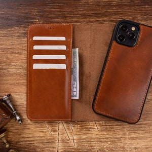 iPhone 12 Mini, iPhone 12 6.1, iPhone 12 Pro 6.1, iPhone Pro Max 6.7, Handmade Leather İphone 12 Leather Case, iPhone 12 leather case, BROWN