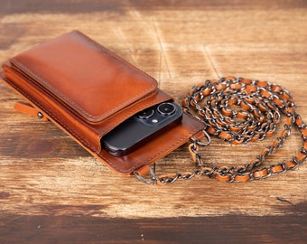 Handmade Leather Wallet, Genuine Leather Wallet, Brown Handmade Leather Wallet, Card Holder, Card Wallet, Wallet, Brown Wallet, -BROWN-