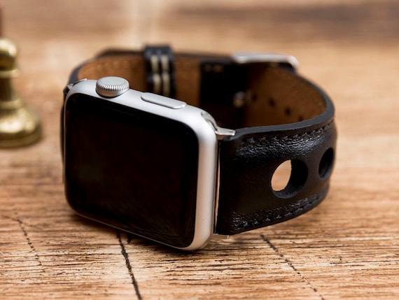 Black Apple Watch Band 7 SE 6 5 4 3 2 1 38mm 40mm 41mm 42mm 44mm 45mm iWatch Band 42mm iwatch Band 38mm Apple Watch Black Band G FT Etsy