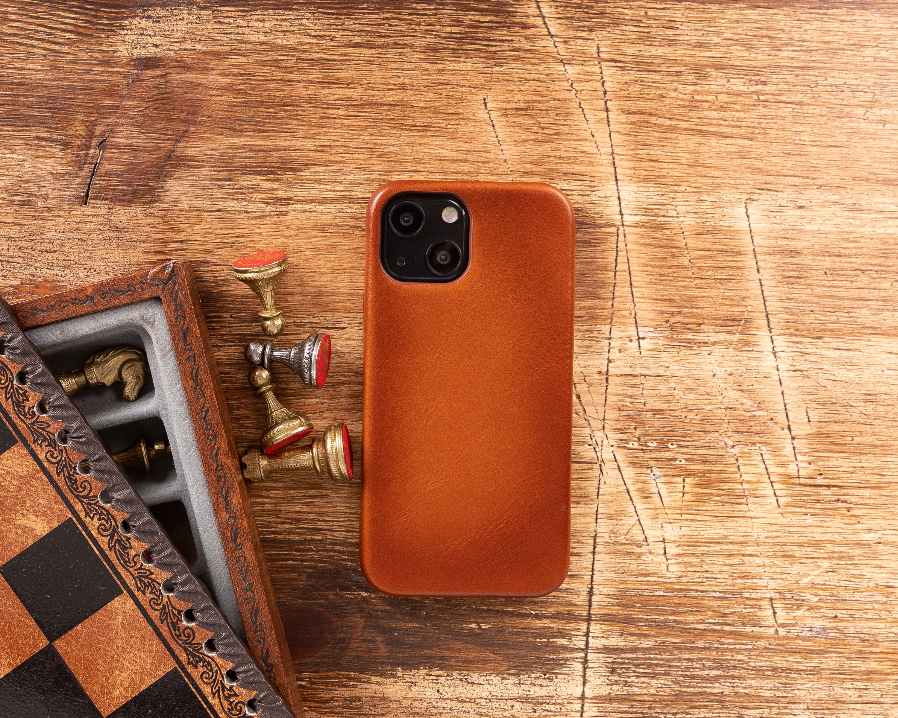 Node Leather Genuine Leather Case for iPhone 14 Promax
