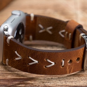 Apple Watch Band 7/SE/6/5/4/3/2/1/38mm,40mm,41mm,42mm,44mm,45mm,iWatch Band 42mm, iwatch Band 38mm,Apple Watch Strap,iWatch Brown Band-BROWN