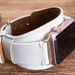 Leather Apple Watch Band 7/SE/6/5/4/3/2/1/38mm,40mm,41mm,42mm,44mm,45mm,iWatch Band 42mm,iwatch Band 38mm,Apple Watch white Band,-WHITE 