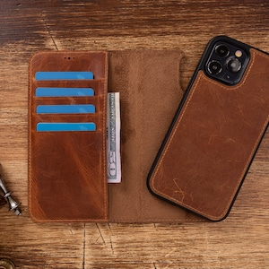 iPhone 12 Mini, iPhone 12 6.1, iPhone 12 Pro 6.1, iPhone Pro Max 6.7, Handmade Leather İphone 12 Leather Case, iPhone 12 leather case, BROWN