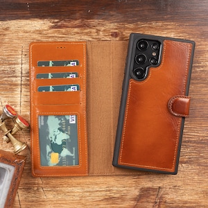 Samsung S24/S24 Plus/S24 ULTRA Leather Wallet Case, Samsung S24 Handmade Leather Case,Samsung S24 Plus Leather Case,Samsung S24 Ultra Case