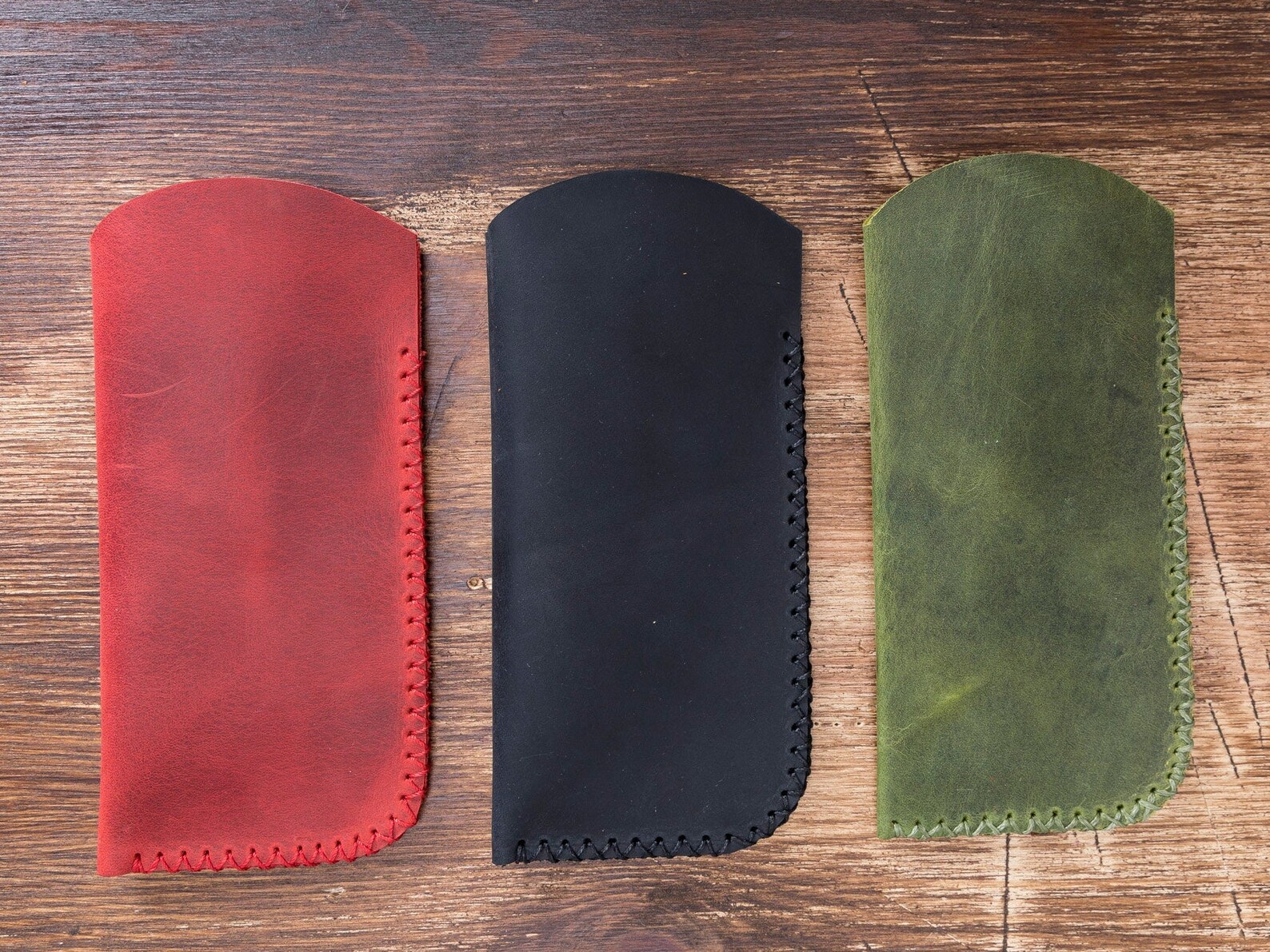 Handmade Leather Eyeglass Caseleather Eyeglass Case Leather Etsy