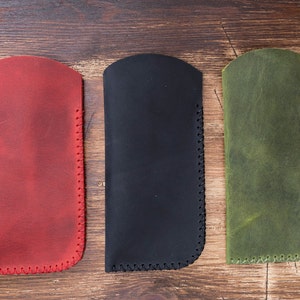 Handmade Leather Eyeglass Case,Leather Eyeglass Case, Leather Personalized Eyeglass Sleeve,Leather Eyeglass Case, Handmade Eyeglass Sleeve