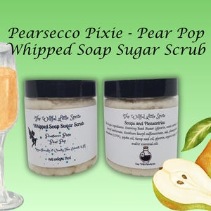 Pearsecco Pixie - Pear Pop - Esfoliante de açúcar e sabão batido