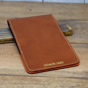 Custom Golf Scorecard Holder and Yardage Book Cover | Full-Grain Buttero Leather | Handmade in the U.S.A. | The &quot;Augusta&quot;